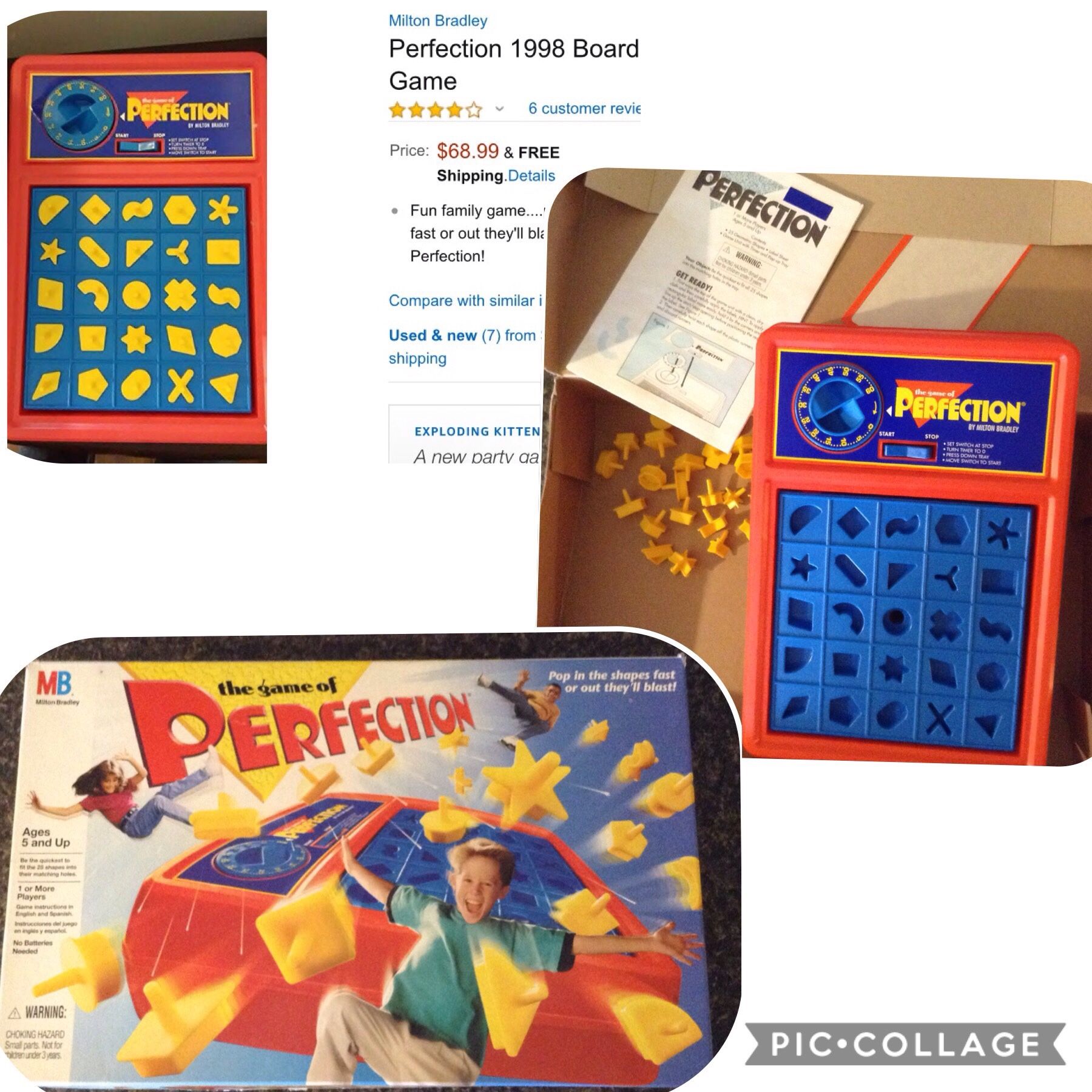 PERFECTION Game — Vtg 1989 - LIKE NEW - collectible