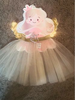 Girls Princess Fairy Costume with Tutu Skirt