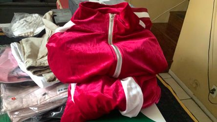 Red Velvet Jogger Suit 