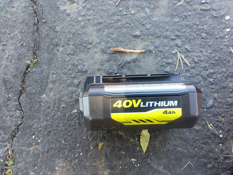 40v Lithium Ryobi Battery