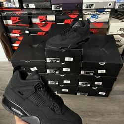 nike air jordan 4 black cat size 12&13 deadstock ds brand new og all included
