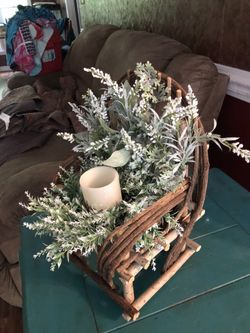 Floral designed wooden Vine chair