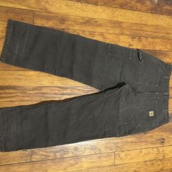 Brown Carhartt Double Stacked Pants 