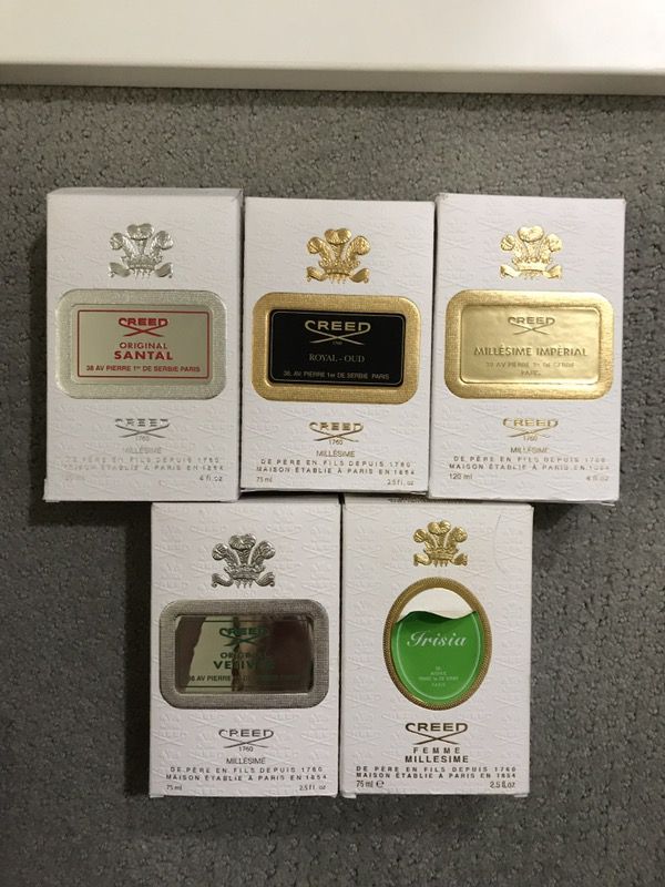 Creed for men $120 each