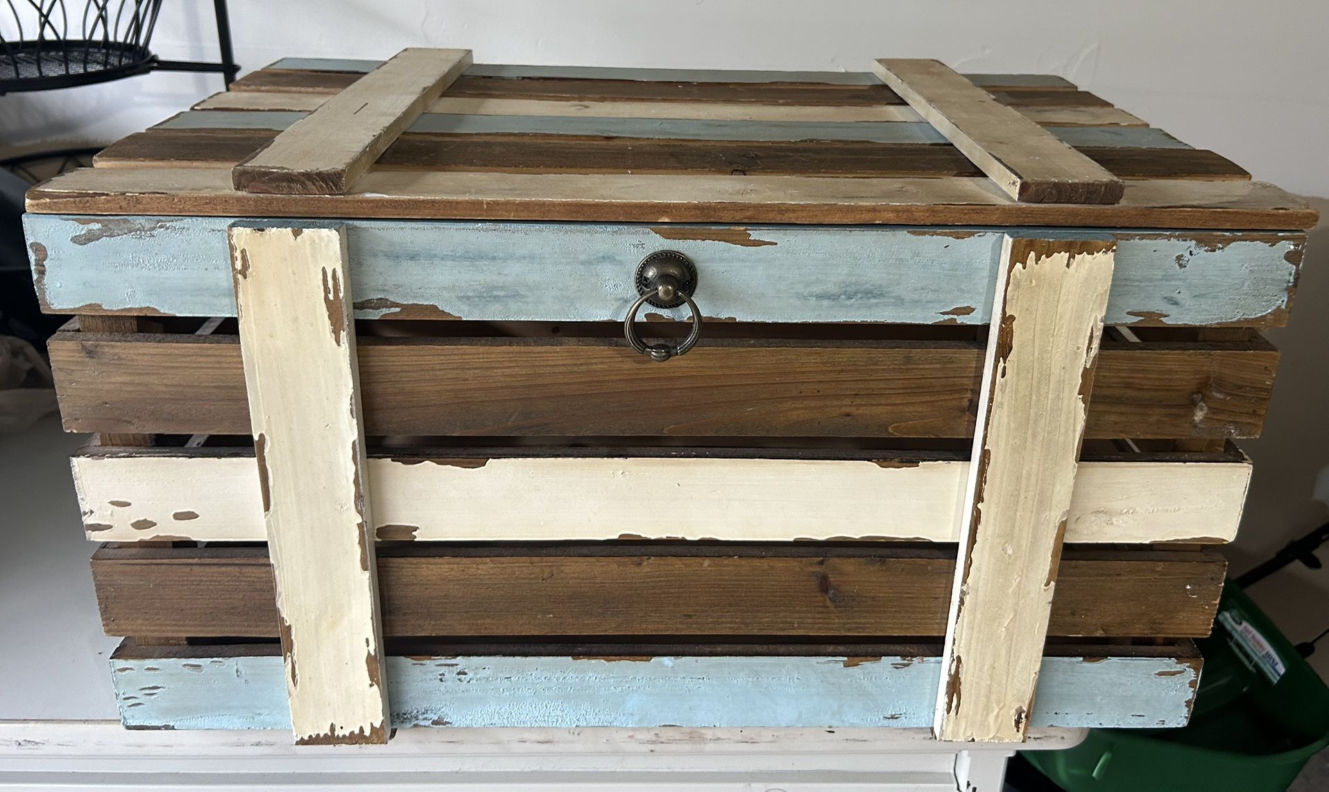 Rustic Wooden Storage Chest