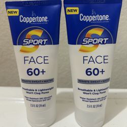 2 Coppertone Face (60+) Both $17 Or 1x$9