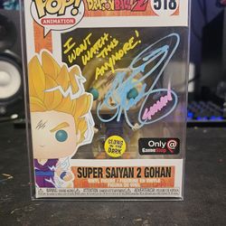 Super Saiyan 2 Gohan Funko Pop Signed 