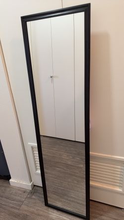 Black Full-Length Floor Mirror – Moving Sale
