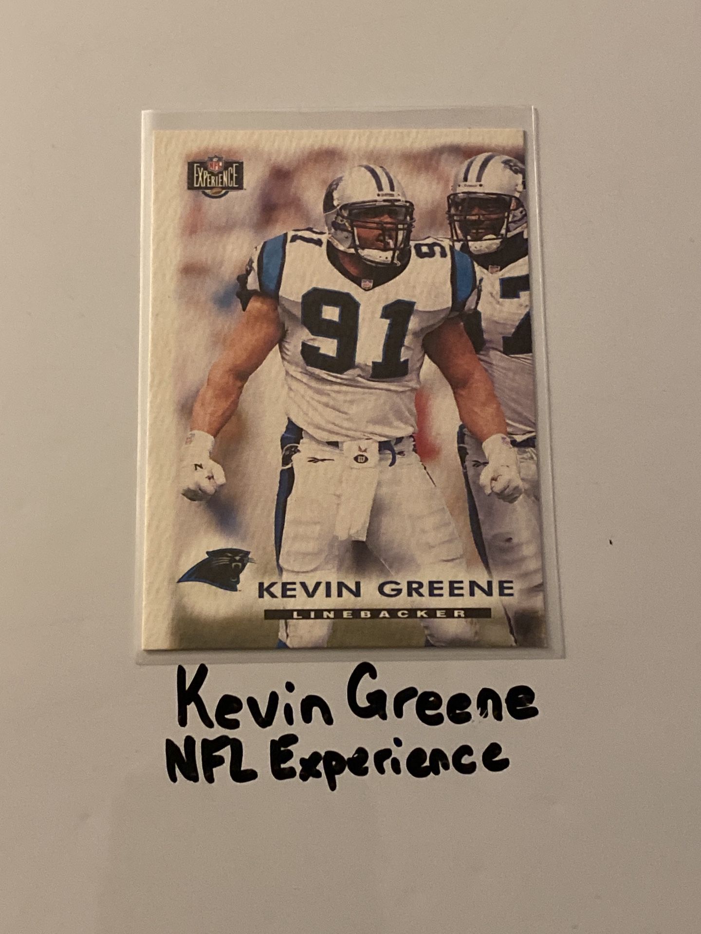 Kevin Greene Carolina Panthers Hall of Fame LB NFL Experience Card. 