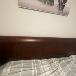 King Bed W Mattress Solid Wood Frame