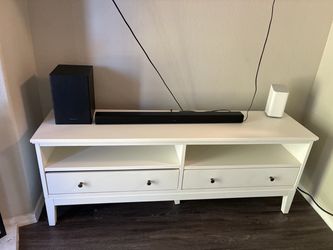IKEA IDANÄS White TV Stand with 2 Drawers