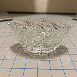 Etched Crystal Bowl 
