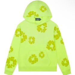 Denim Tears Mono Wreath Hoodie Neon Size 