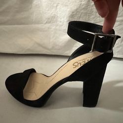 Sam Edelman Chunky Black Heels  