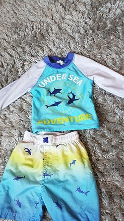 Boys bathing shorts and shirt size 3T
