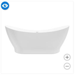 Appollo Kalisto Seamless Freestanding Bathtub with Center Drain