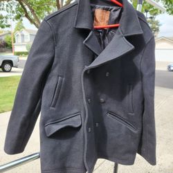 Luxury Black Pea Coat