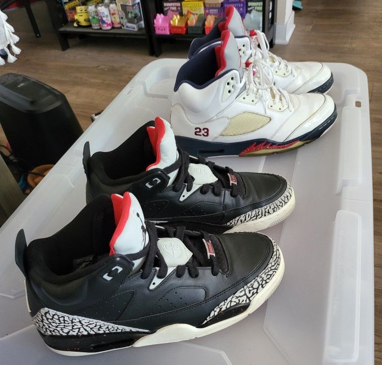 Nike Air Jordan Reto 5 Independence Day And Son Of Mars Black Cement Sz. 11.5