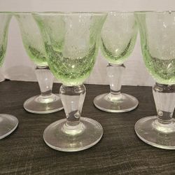 Vietri Light Green 6 Ounce Water Glass, Set of 6