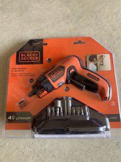 Black & Decker rechargeable screwdriver