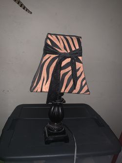 Bedside table lamp zebra