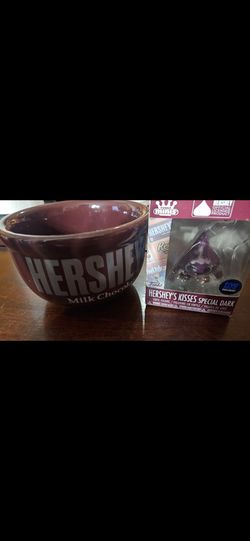 Funko Hershey's Kisses Vinyl Figure with ice cream ceramic bowl, firm.
