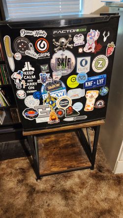 Mini fridge and stand