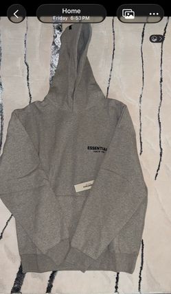 Essentials hoodie dark oatmeal