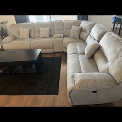 Power Reclining 6 Piece Sectional Sofa