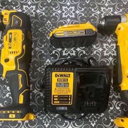 Dewalt 20v Angle Drill And Multi Tool With Battery And Charger