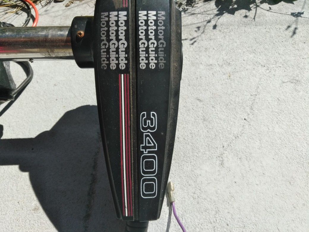 MotorGuide 3400 trolling motor w/ foot pedal