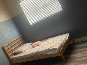 Twin bed and frame