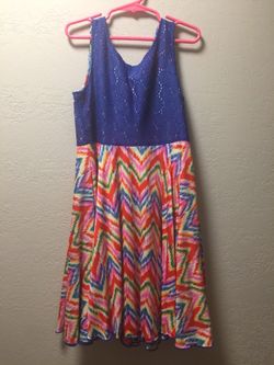Girls reversible dress sz 10-12