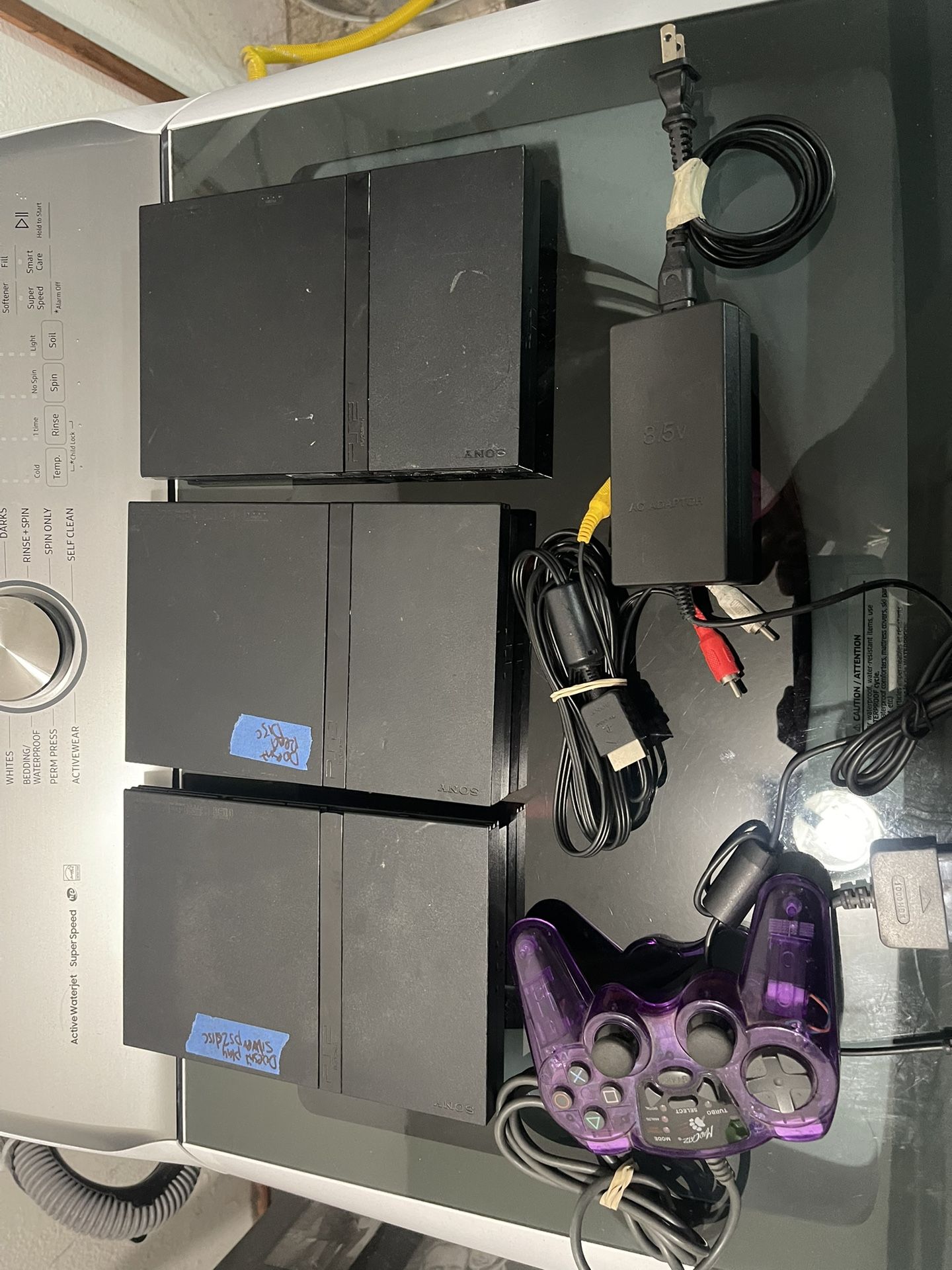 3 Ps2 Slim Consoles Bundle