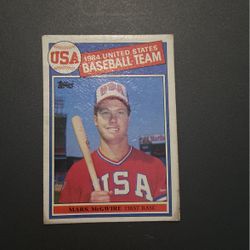 Mark McGwire Baseball Card 