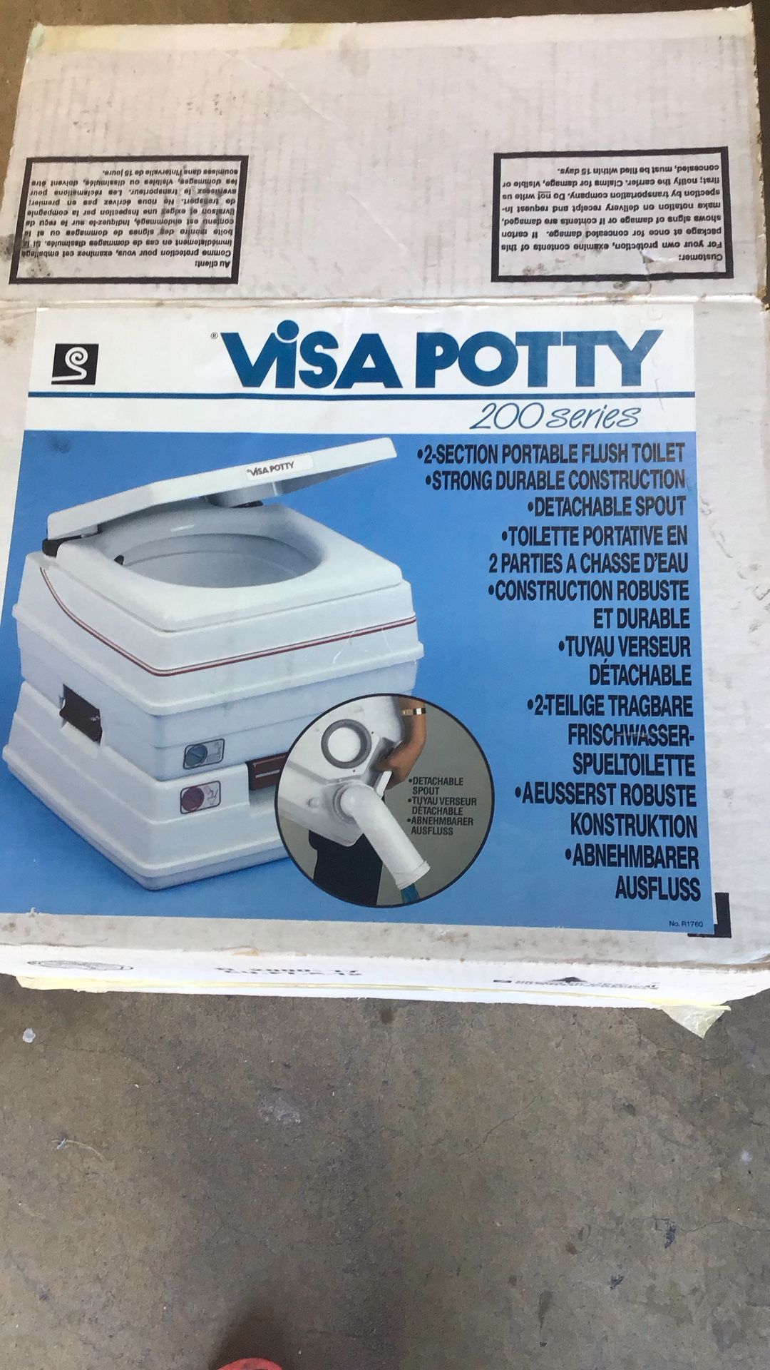 Completely Unused Portable Potty Toilet Good For Camping