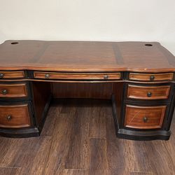 Solid wood desk