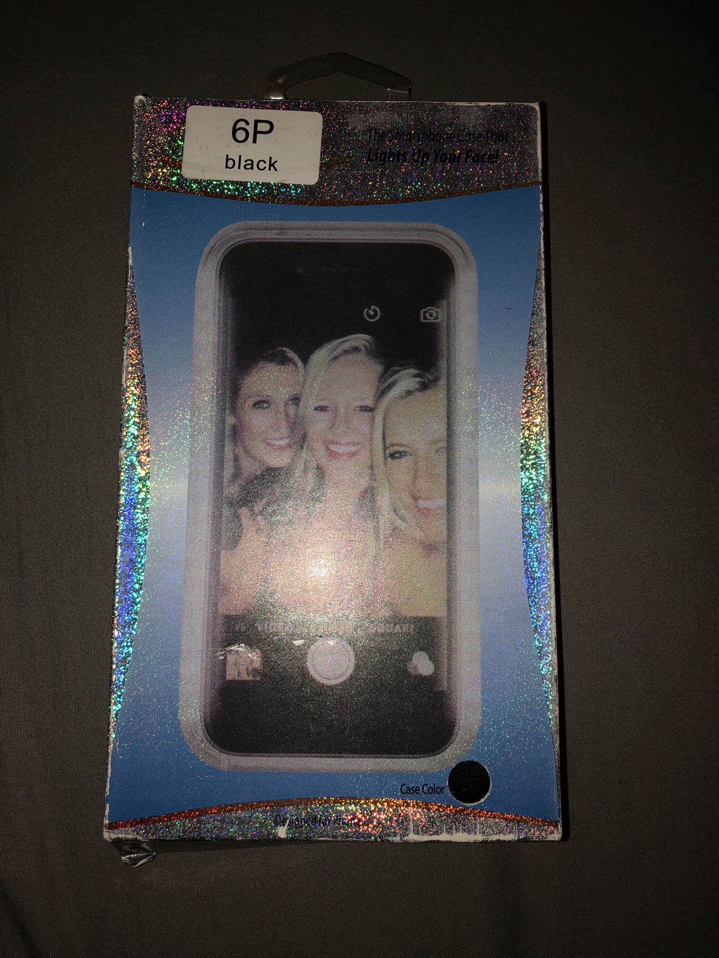 iPhone 6 Plus light case and black background