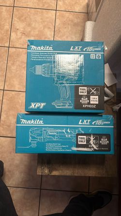 Makita Lxt 18 Volt Lithium Ion Cordless hammer Drill/driver & cordless Multi Tool