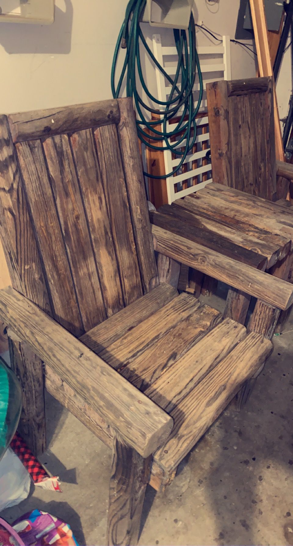 Handmade wooden outdoor patio furniture
