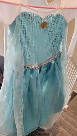 Official Disney Elsa Dress Size 5/6 With Gloves