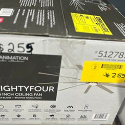 84in Ceiling Fan - Brushed Nickel Finish