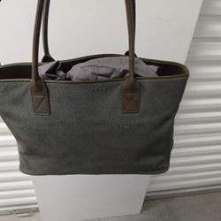 Restoration  HARDWARE  LEATHER DIAPER  BAG. NEW 
