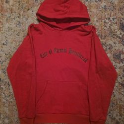 Los Angeles Eternal Heartbreak Men's Pullover Hoodie Color Hell Red Sz Large