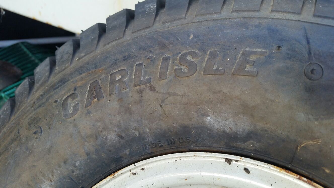 Carlisle tractor. Tires
