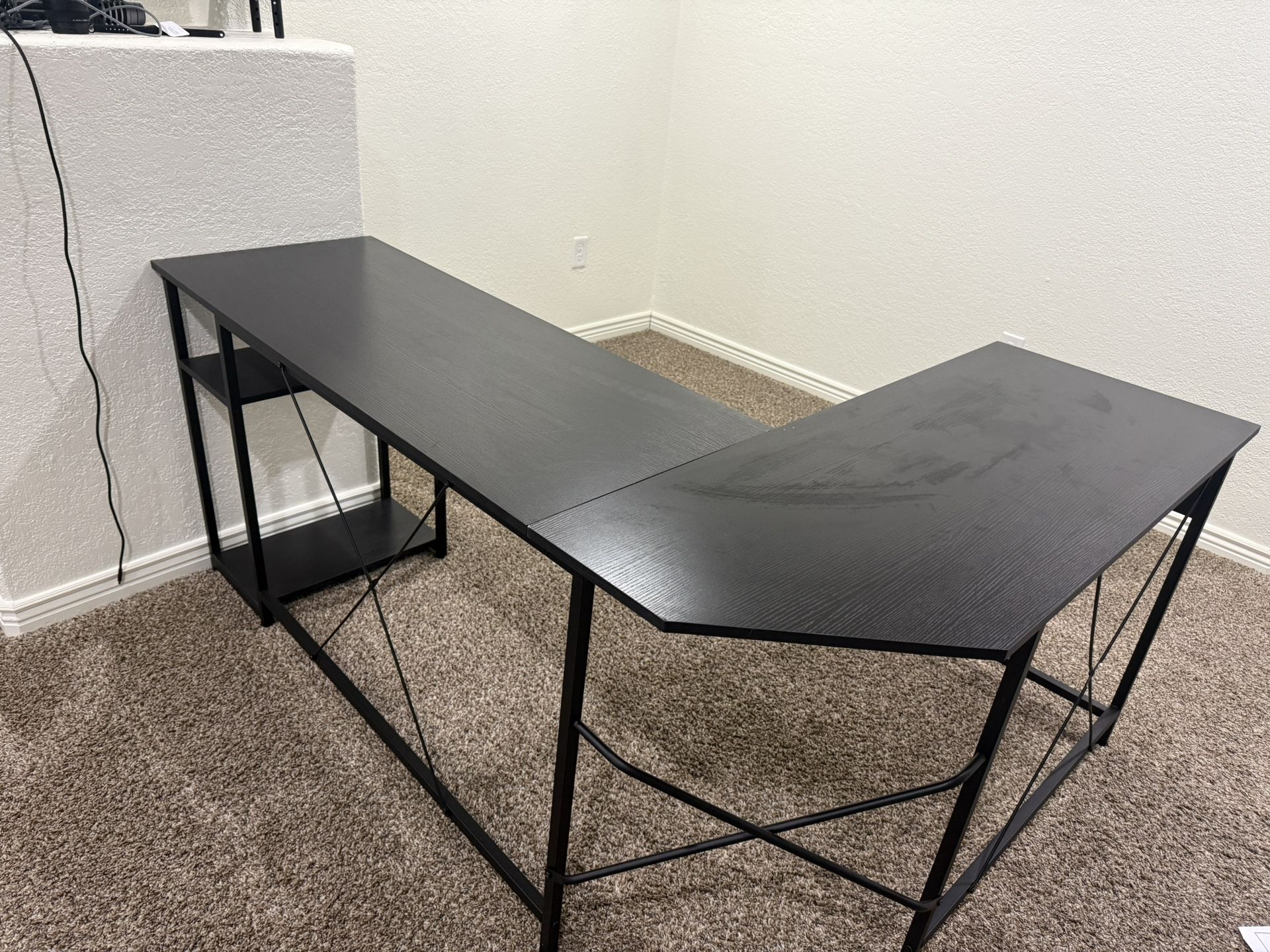L Shaped Computer Desk  66”