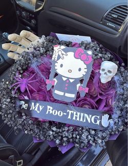 Halloween Hello Kitty Flower Bouquet Arrangement