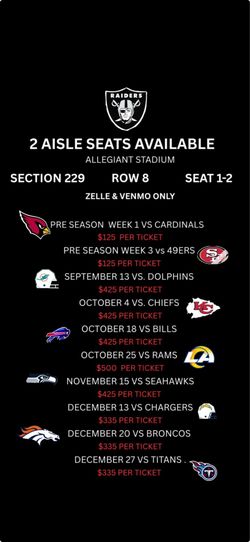 Raider tickets 26-27 season
