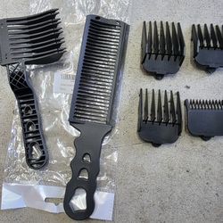 Barber Clippers Guards Trims Combs Set