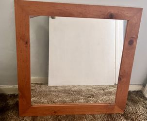 Wooden Frame Wall Mirror